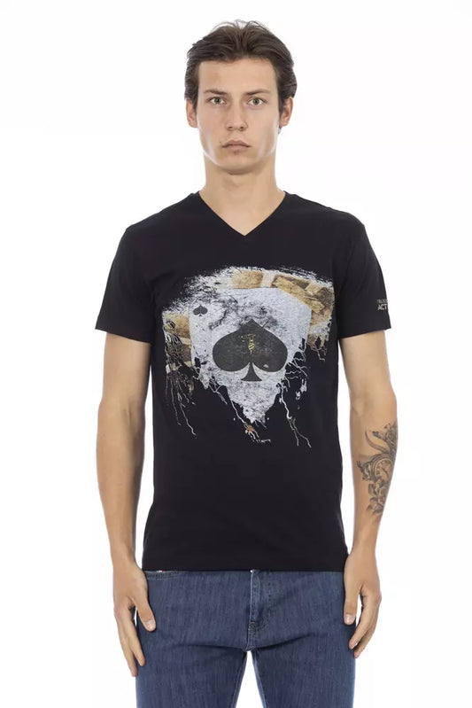 Black Cotton T-Shirt