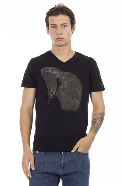 Black Cotton T-Shirt