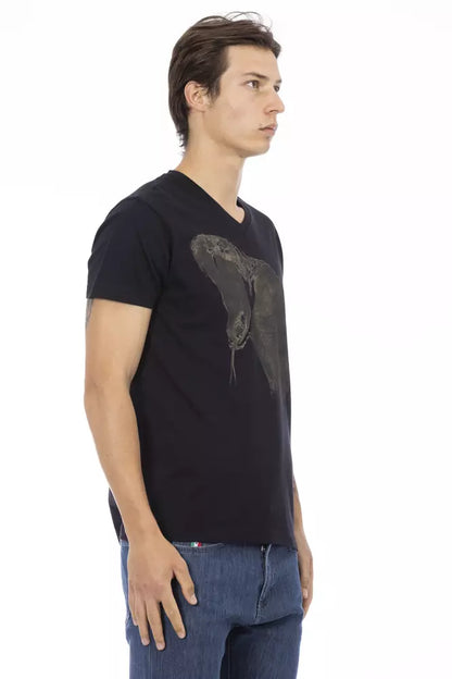 Black Cotton T-Shirt