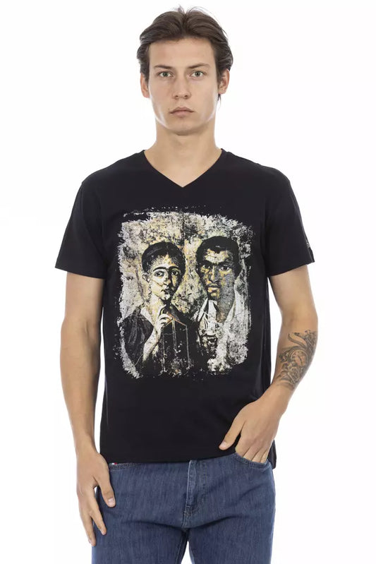 Black Cotton T-Shirt