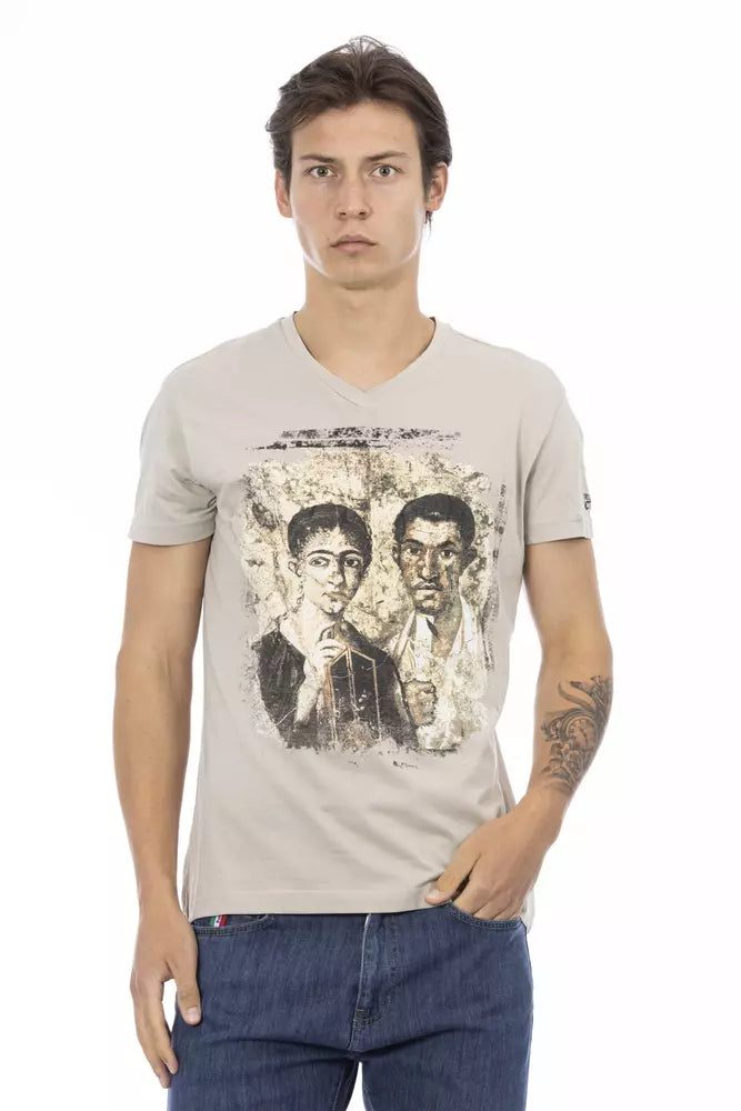 Beige Cotton T-Shirt