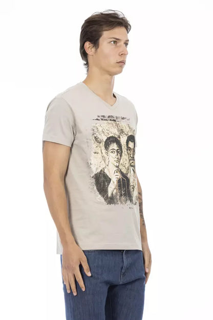 Beige Cotton T-Shirt