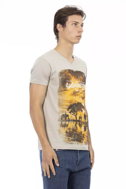 Beige Cotton T-Shirt