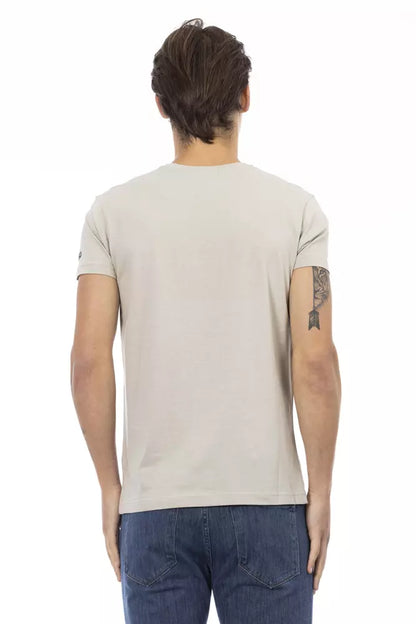 Beige Cotton T-Shirt