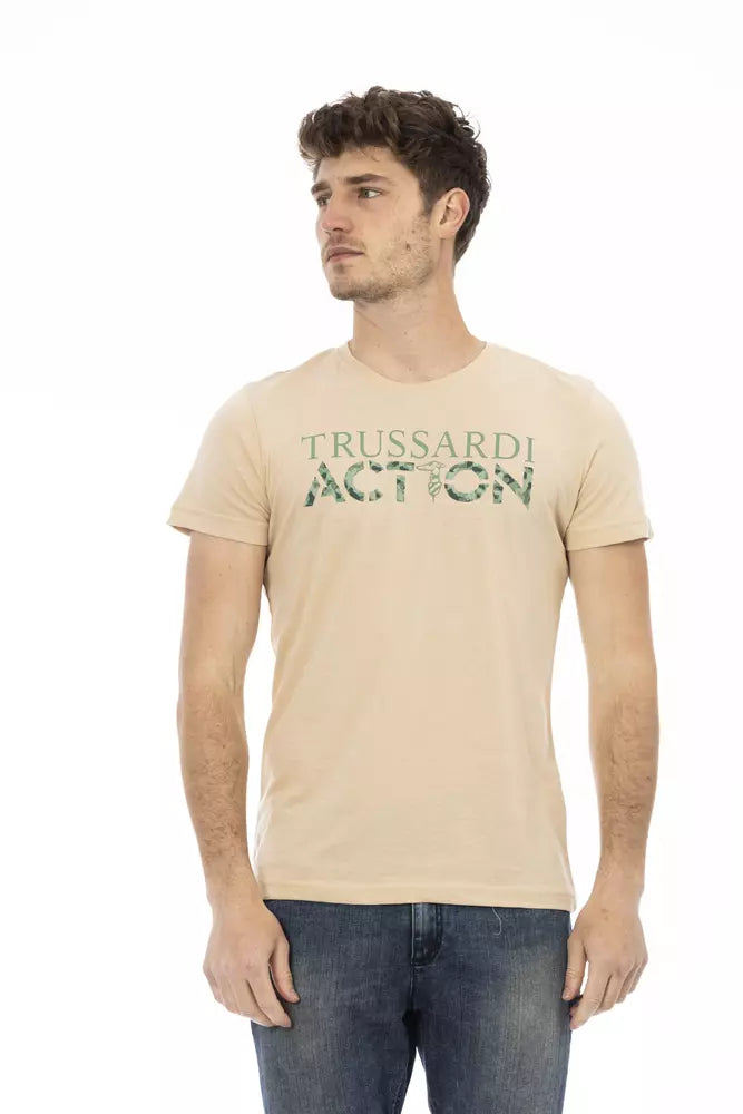 Beige Cotton T-Shirt