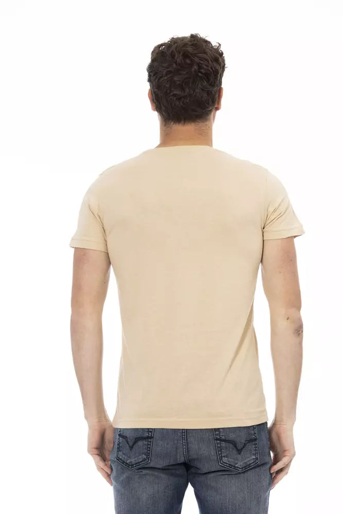 Beige Cotton T-Shirt