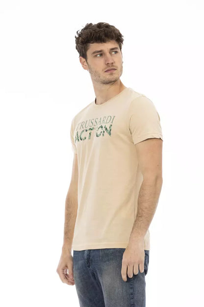 Beige Cotton T-Shirt