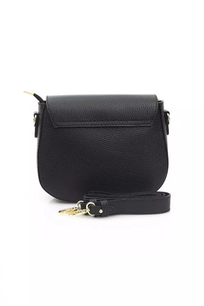 Black Cowhide Shoulder Bag