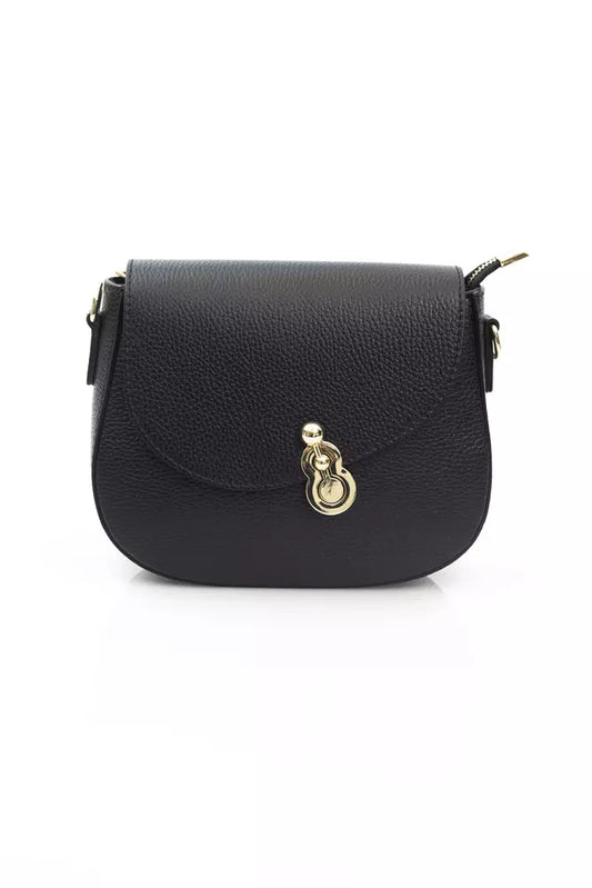 Black Cowhide Shoulder Bag
