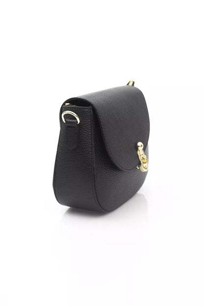 Black Cowhide Shoulder Bag