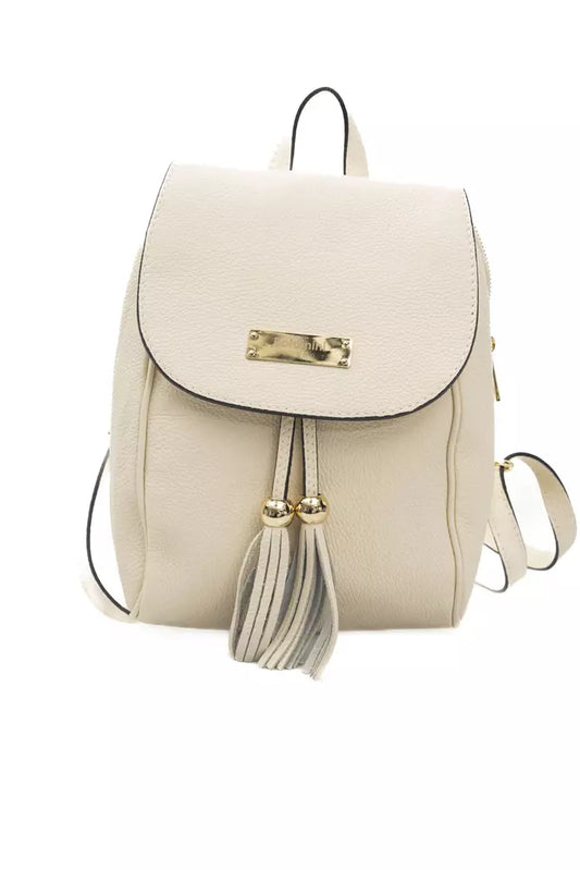 Beige Cowhide Backpack