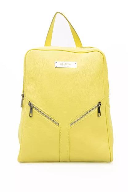 Yellow Cowhide Backpack