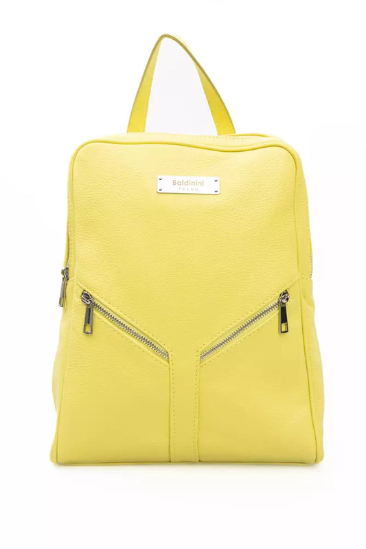 Yellow Cowhide Backpack