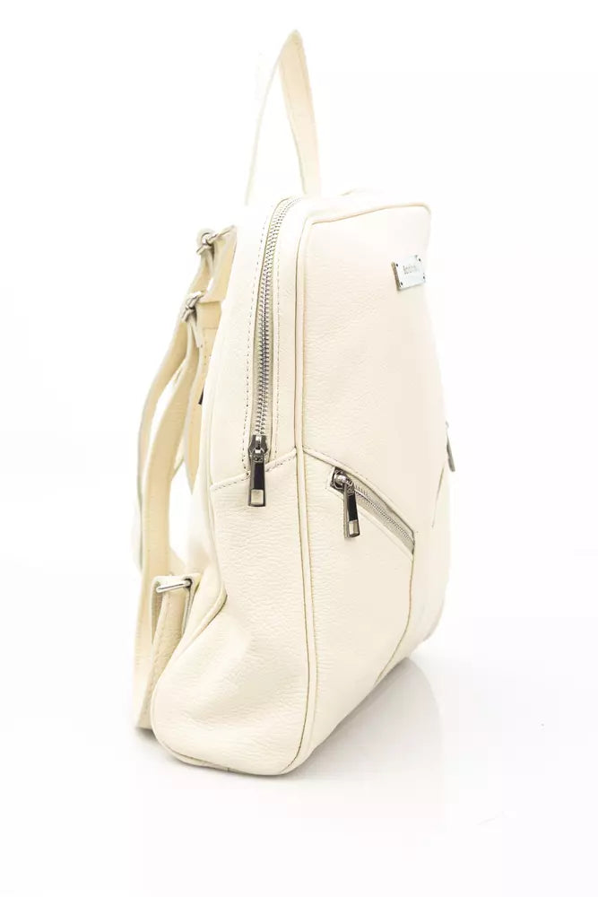 Beige Cowhide Backpack