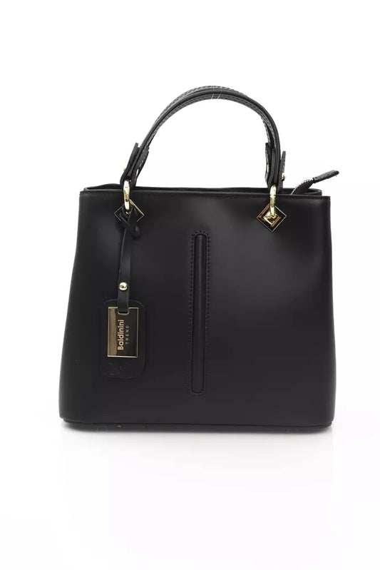 Black Cowhide Handbag