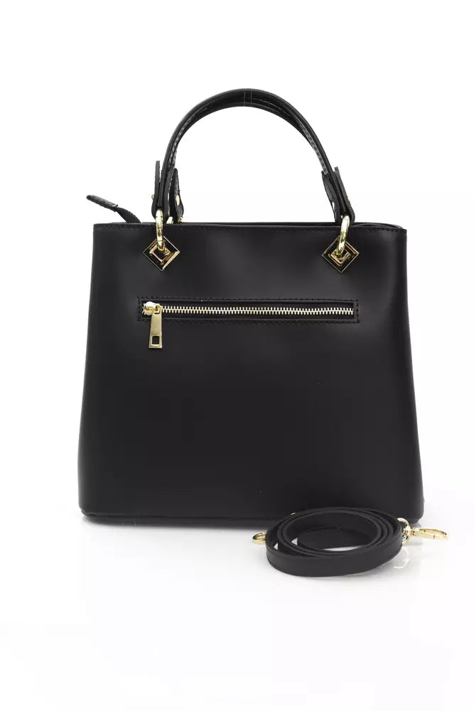 Black Cowhide Handbag