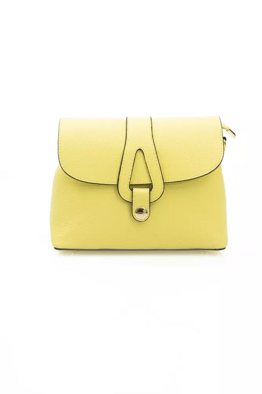 Yellow Cowhide Crossbody Bag