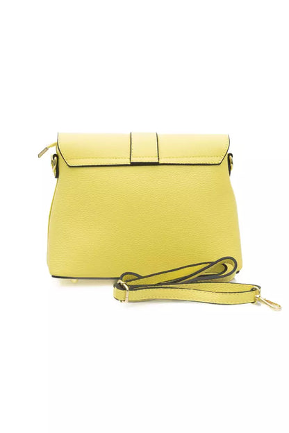 Yellow Cowhide Crossbody Bag