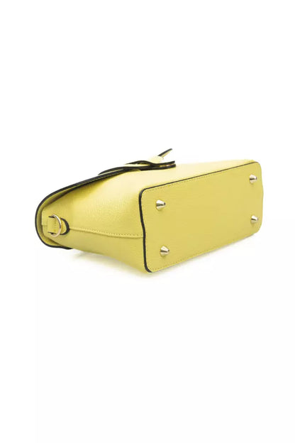 Yellow Cowhide Crossbody Bag