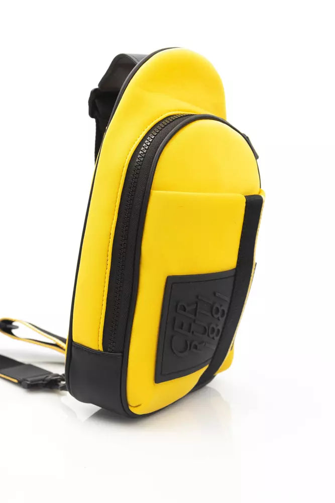 Yellow Polyester Backpack