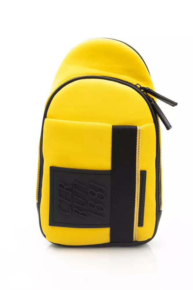 Yellow Polyester Backpack