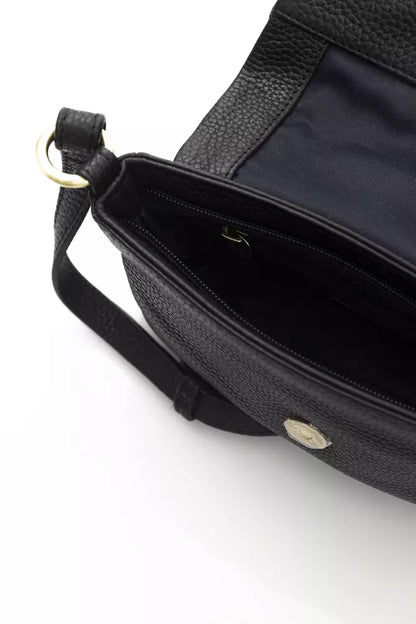 Black Cowhide Crossbody Bag