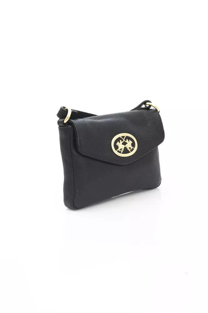 Black Cowhide Crossbody Bag