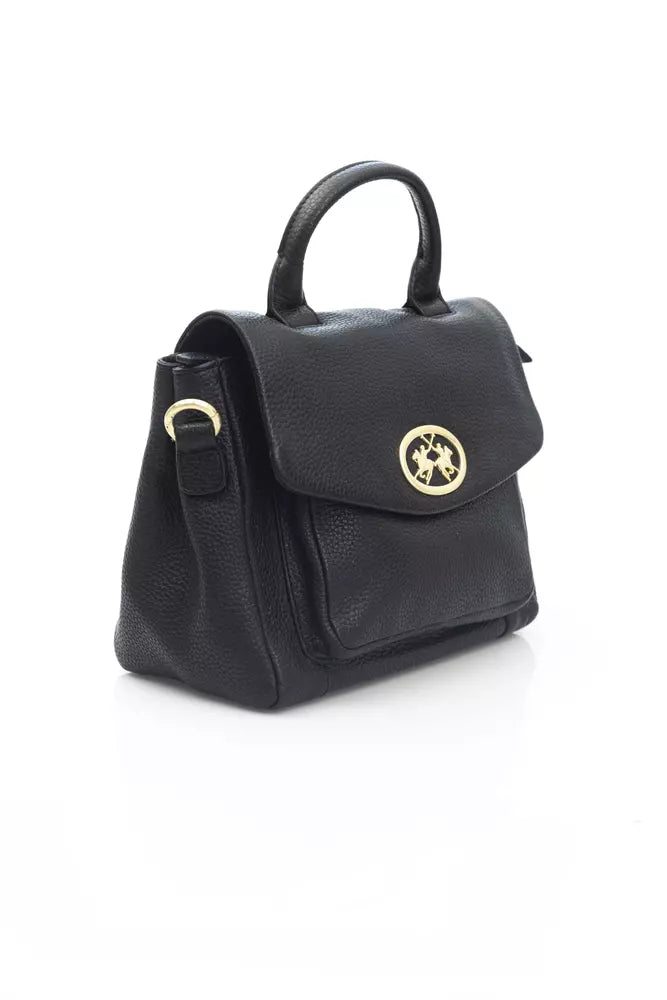 Black Cowhide Crossbody Bag
