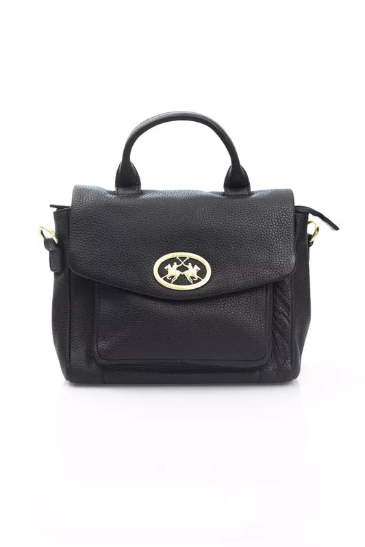 Black Cowhide Crossbody Bag
