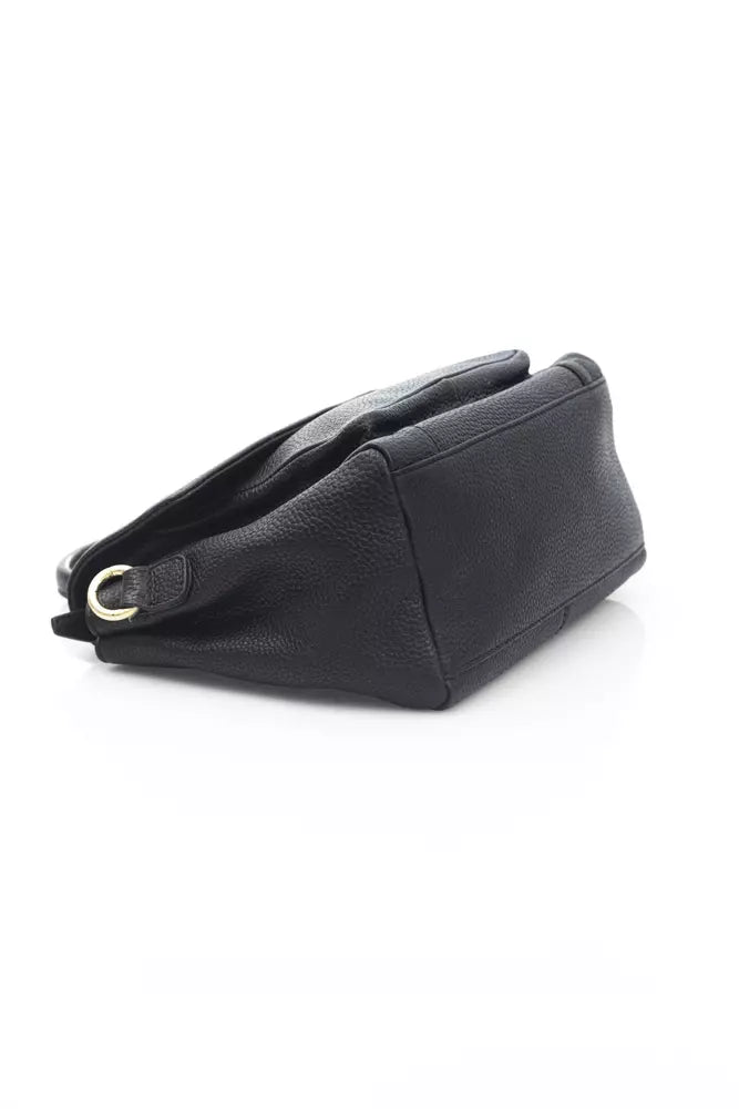 Black Cowhide Crossbody Bag