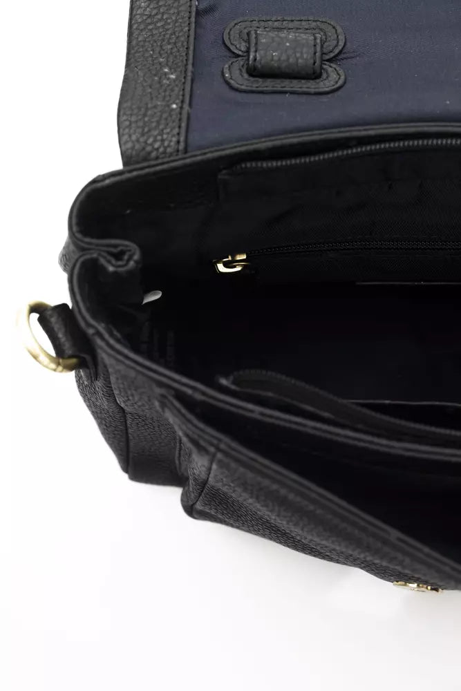 Black Cowhide Crossbody Bag