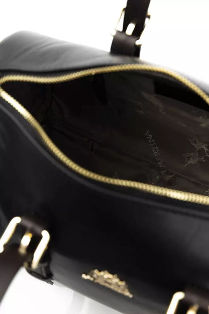 Black Calfskin Messenger Bag