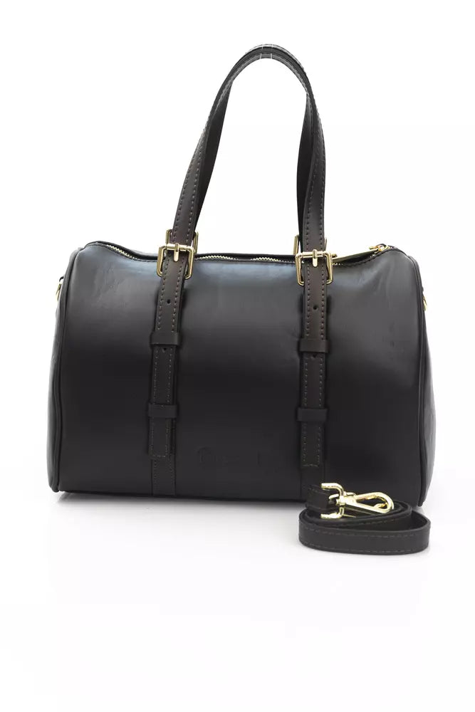 Black Calfskin Messenger Bag