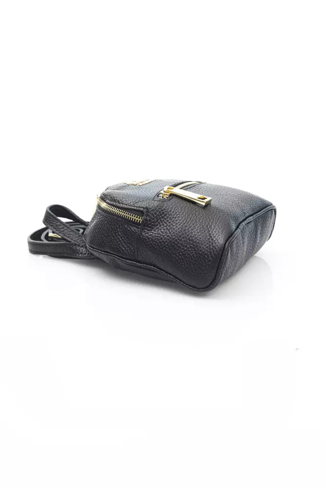 Black Calfskin Messenger Bag