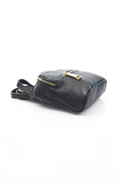 Black Calfskin Messenger Bag