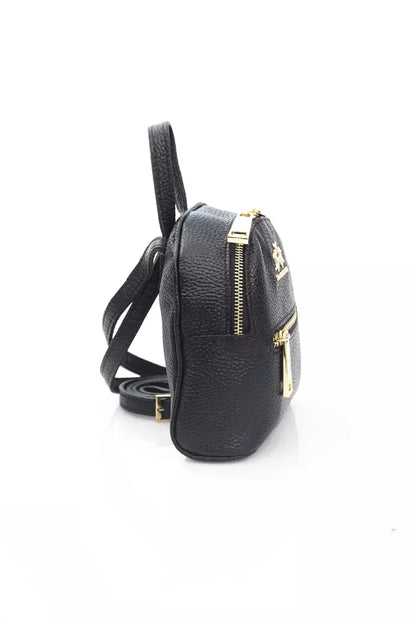Black Calfskin Messenger Bag