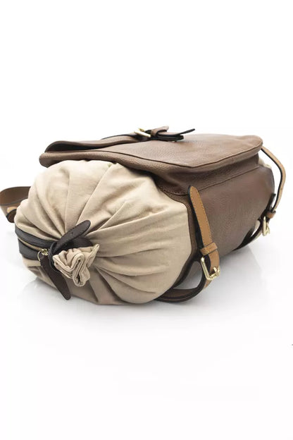 Beige Calfskin Backpack