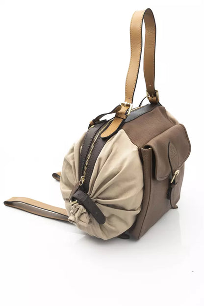 Beige Calfskin Backpack