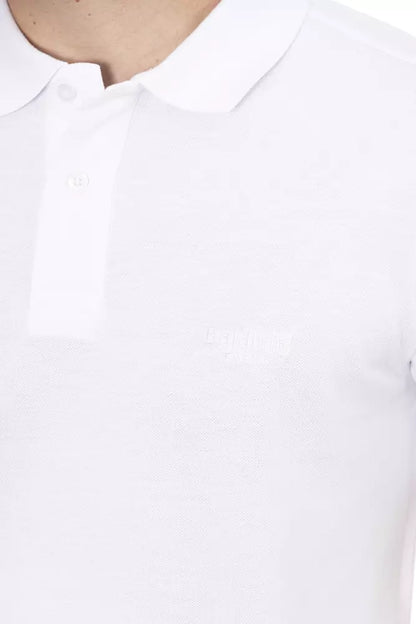 White Cotton Polo Shirt