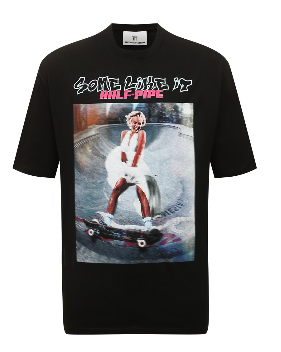 Black Cotton T-Shirt