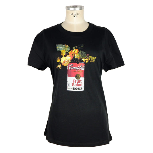 Black Cotton Tops & T-Shirt