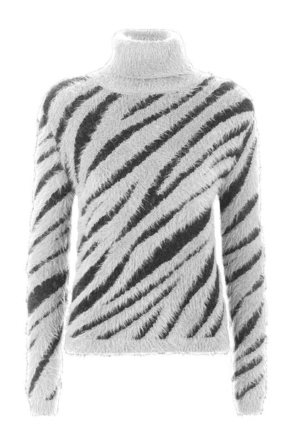 White Polyamide Sweater