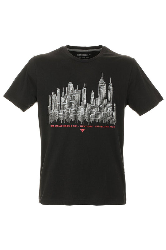 Black Cotton T-Shirt