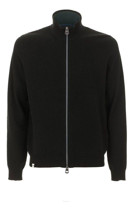 Black Cotton Sweater