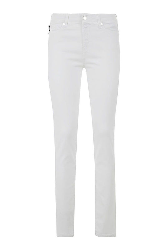 White Cotton Jeans & Pant