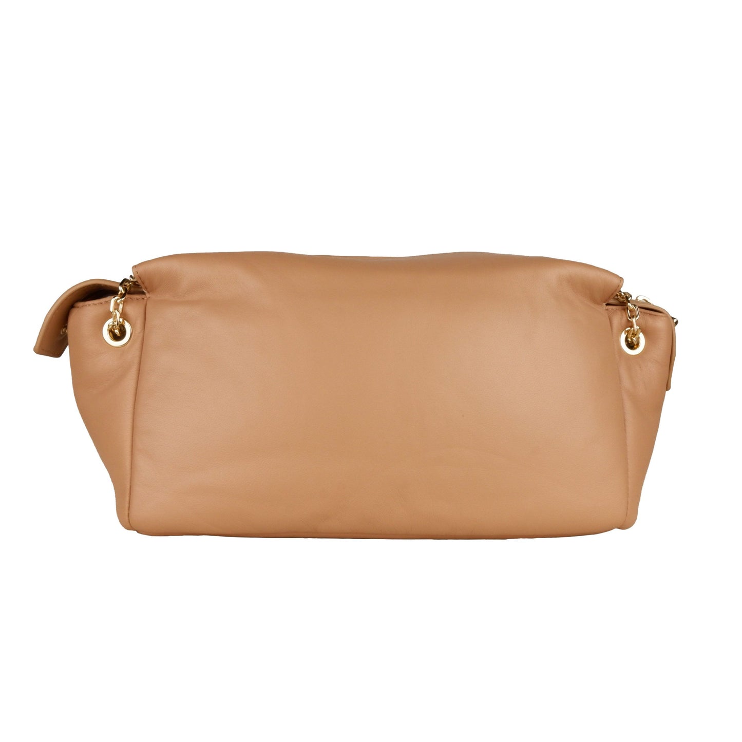 Beige Calfskin Crossbody Bag