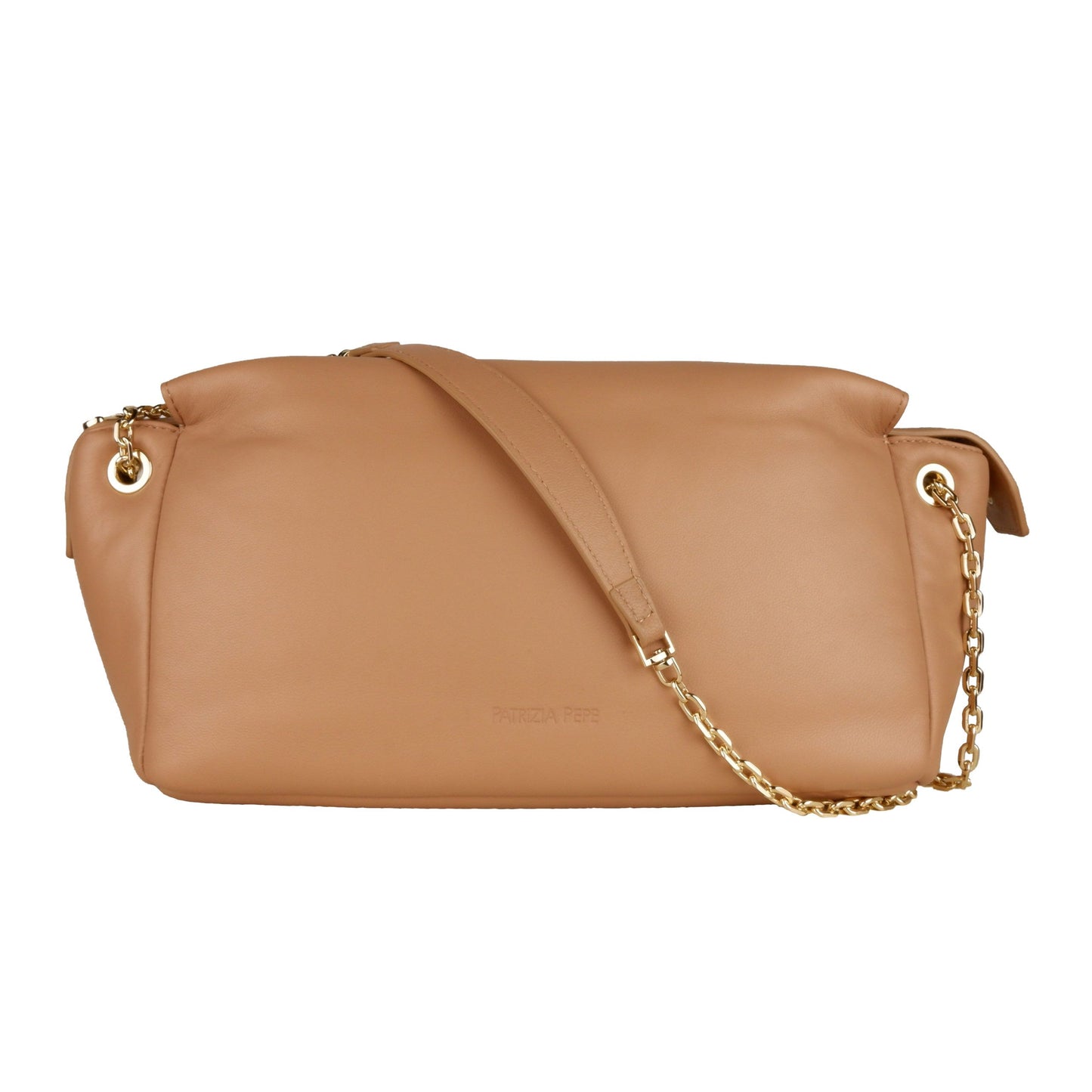 Beige Calfskin Crossbody Bag