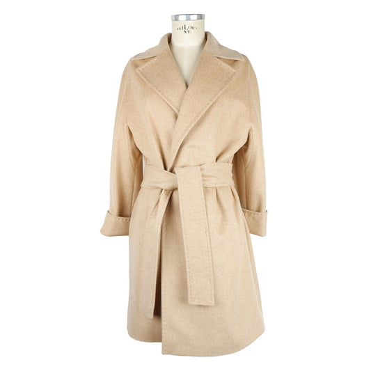 Beige Wool Jackets & Coat