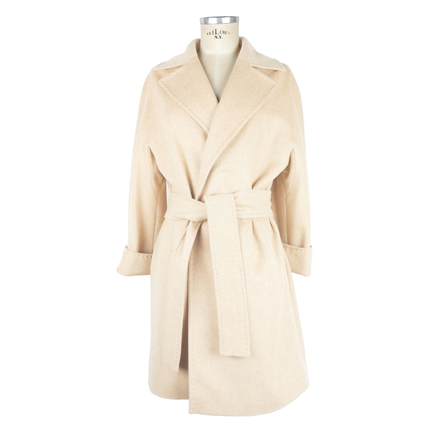Beige Wool Jackets & Coat