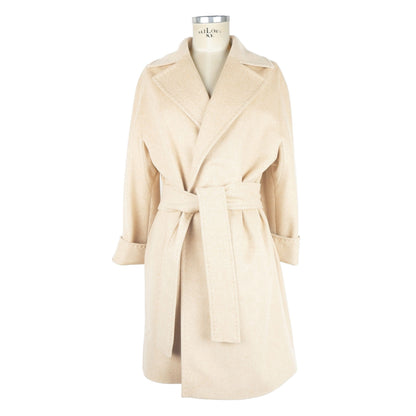 Beige Wool Jackets & Coat